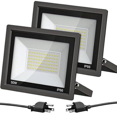 WYWNA LED Flood Light Outdoor - 5000 LM Outdoor Security