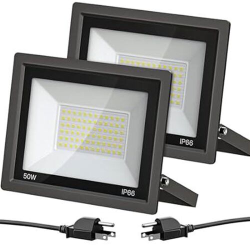 WYWNA LED Flood Light Outdoor - 5000 LM Outdoor Security