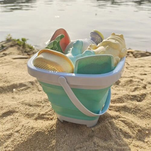 1 Set Bucket Beach Sand Play Toys Shovel Plastic Beach Bucke