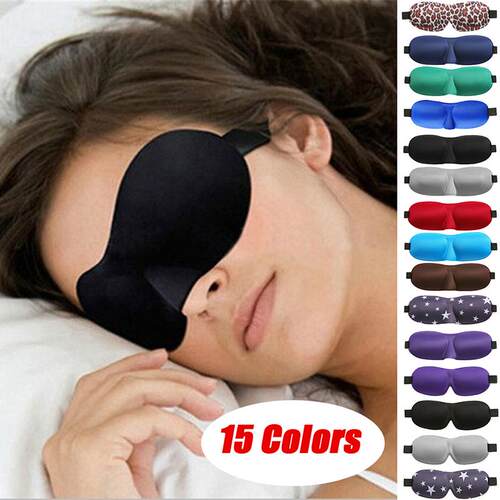 1pc 3D Natural Sleep Eye Cover Mask Shade Patch Portable Bli