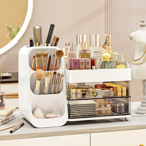 Portable Transparent Makeup Organizer Storage Box Acrylic Ma