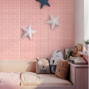 10Pcs 77*70cm 3D Wall Stickers Faux Brick Bedroom Home Decor