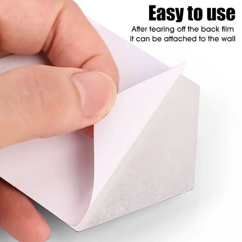 24/6Pcs Hexagon Mirror Sticker DIY Self-adhesive Mosaic Tile