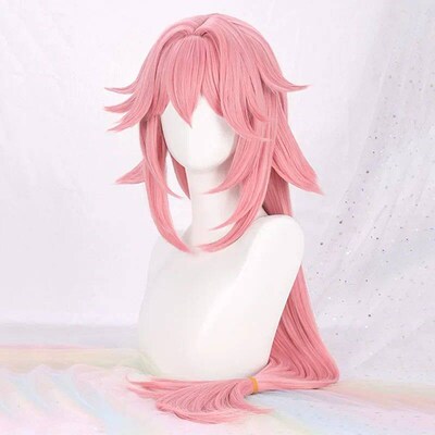 Genshin Impact Yae Miko Cosplay Wig Halloween Simulation Sca