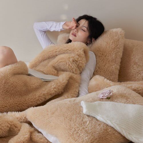 Warm Cashmere Fleece Blanket Bed Cover Sofa Throws Blankets