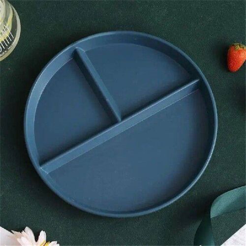 Food Dish Round Square Home Kitchen Reusable Dinner Plate