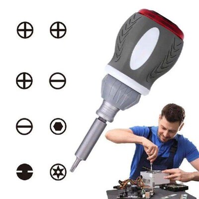 Ratchet Screwdriver Set Magnetic Retractable Ratcheting
