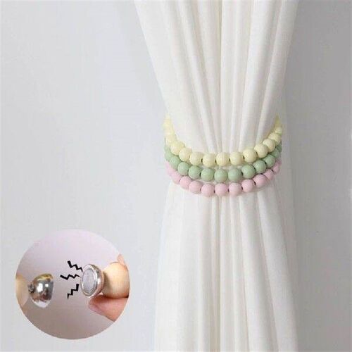 Colorful Beaded Drapery Holdbacks with Strong Magnets