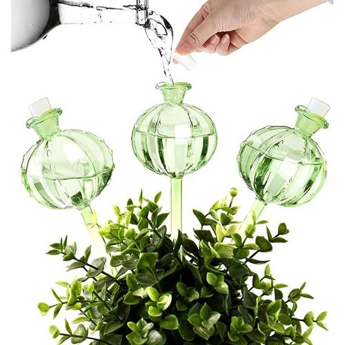 Glass Automatic Plant Watering Bulbs Shape Flower Plant Wate
