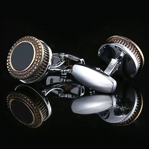 Fashionable Enamel Square Crystal Copper Cufflinks Mens Fre