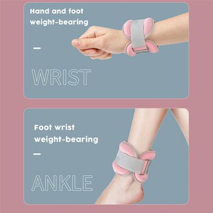 1 Pair Portable Sandbag Ankle Wrist Weights Sandbag Fitness