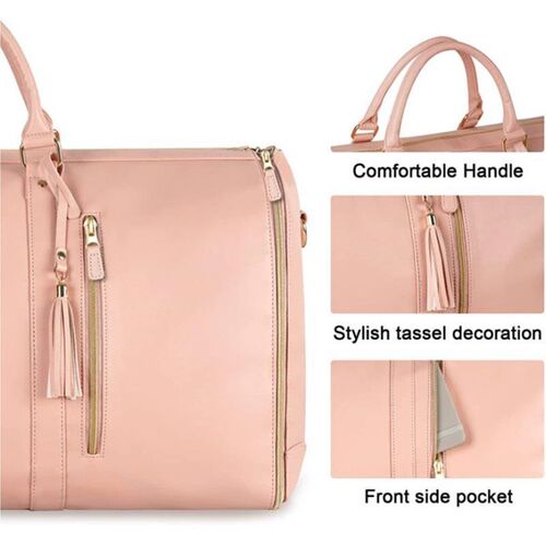 2023 Fashion Large PU Folding Suit Storage Bag Women High Ca
