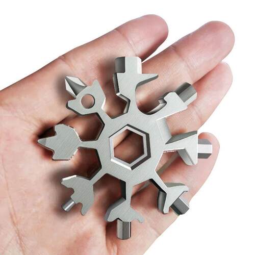Portable EDC Multifunction Torque Snowflake Wrench Alloy Ste