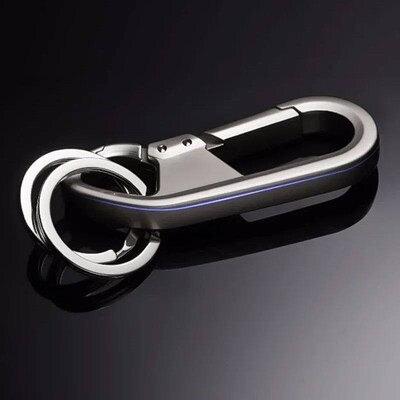 Men Metal Car Key Chain Key Ring Waist Hanged Key Holder Fas