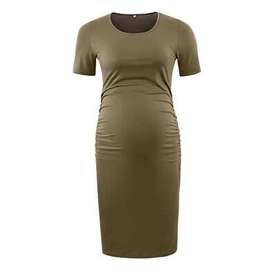 New short sleeved maternity dress summer Women skirt洋装女