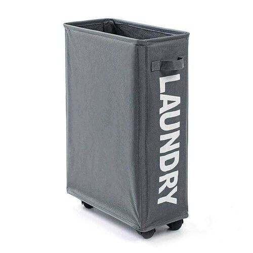 Laundry Basket Foldable Dirty Clothes With Wheels Organizer