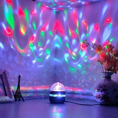 LED Starry Night Light Remote Control Rotating Galaxy Aurora