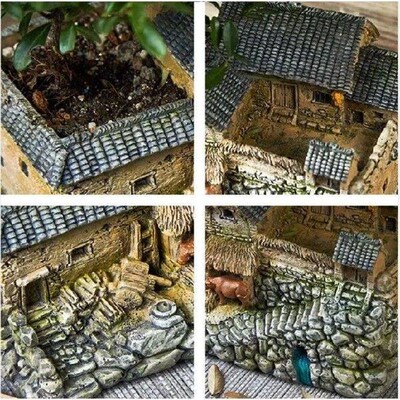 Nostalgic Ornaments Rural Micro Landscape Creative Flower