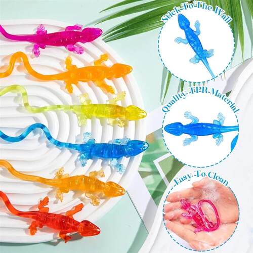 10-30PC Fun Sticky Climbing Lizard Kids Birthday Party Baby