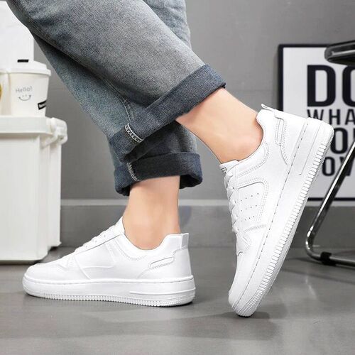 Mens Shoes Explosion Thick Soled Leather Small White Shoes