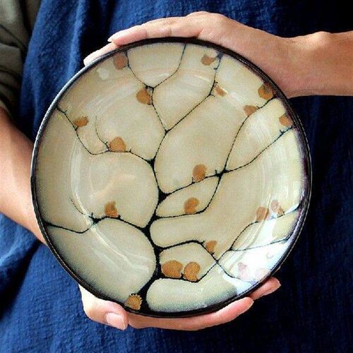 Plum blossom decorative dessert plate Decorative plate
