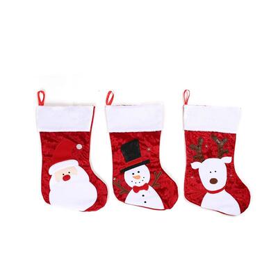 Christmas gift bag decoration, big red Christmas socks耶诞袜