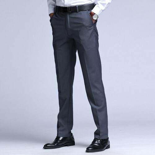 Spring and Summer Suit Pants Mens Straight Suit Pants Mens