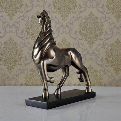 Resin Crafts Horse to Successful Opening Ornaments Creative