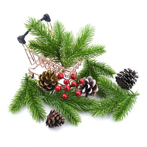5/10 pcs Artificial Plants Scrapbooking Christmas Decoration