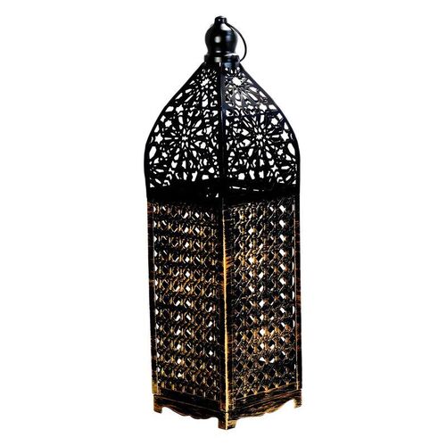Moroccan Iron Hollow Lantern Candle Holder Light Luxury Home