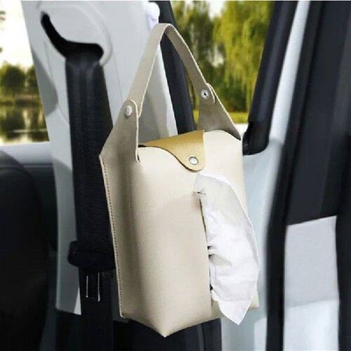 Hanging Portable Tissue Box Pu Leather Fashion Color
