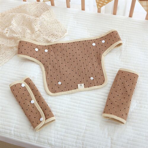 Cotton Gauze Bib Chest Style Straps Bib Gauze Teething Cloth