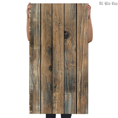Retro Faux Wood Grain Peel And Stick Wallpaper Self-adhesive
