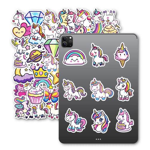 10/50pcs Cute Unicorns Animal Cartoon Graffiti Stickers Phon