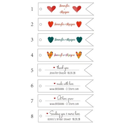 wedding custom size labels Wedding Favor Tag wedding decorat