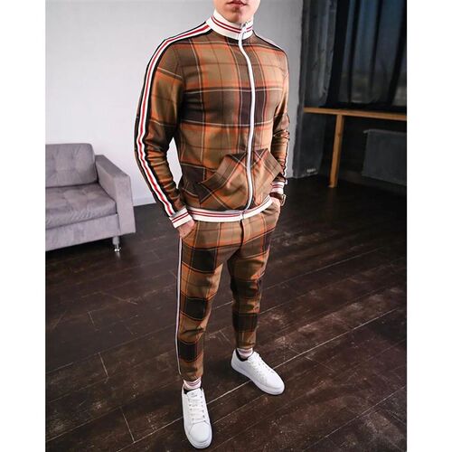 2023 Mens Suit Autumn Casual Mens Clothing European and Am