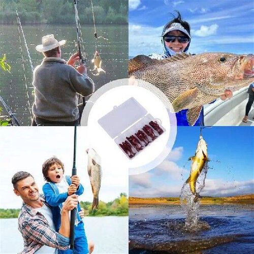 Bass Fishing Lure 25pcs 3D Artificial Worm Soft Bait