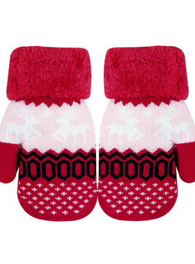Baby Gloves Kids Girls Boys Mittens Winter Warm Plus Velvet