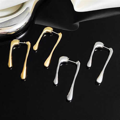 耳环 female irregular water drop earrings personalized studs