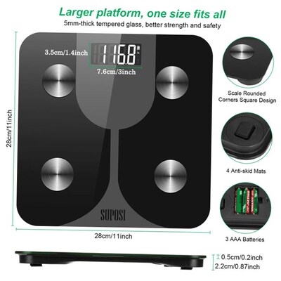 body fat weight weighing scale体脂称浴室英文lbs人体重秤磅BMI