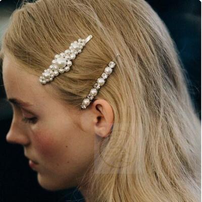。Headdress+pearl+hairpin+set+pearl+hairpin+female
