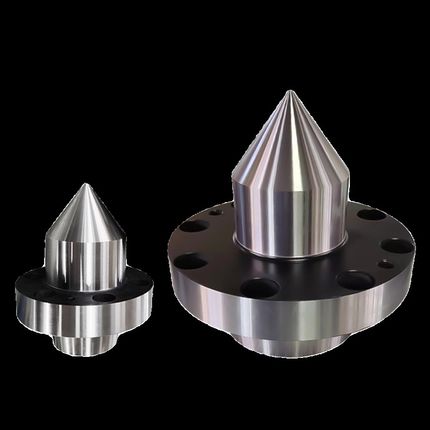 重型法兰盘合金顶尖轧辊磨床车床合金钨钢顶尖莫氏非标大圆盘顶针
