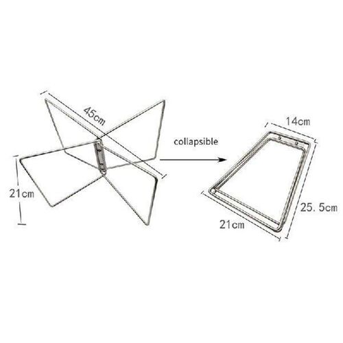 A84M-Camping Box Folding Stand Camping Table Shelf Cooler