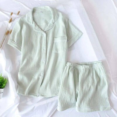 2023 Summer New Ladeis Sweet Candy Color Gauze Cotton Solid