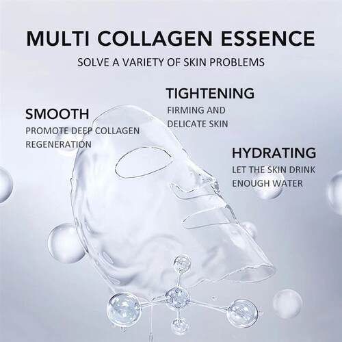 3PCS Collagen Face Masks Deep Hydrating Moisturizing Firming