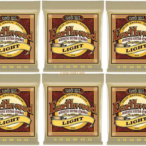 10 Set/Pack Acoustic Guitar Strings Earthwood 80/20 Bronze