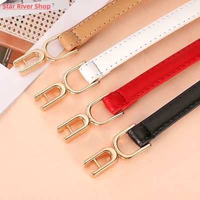 Belt dress simple versatile Fashion Women Leather Belt Thin