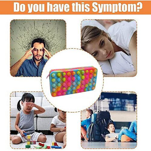 Kawaii Silicone Wallet Bags Push Its Bubble Fidget Toys Penc