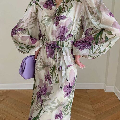 Gentle Style Shirt Dress Womens Early Autumn New Long-sleev