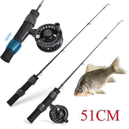 51/60/80/100CM Winter Shrimp Ice Fishing Rod Portable Winter